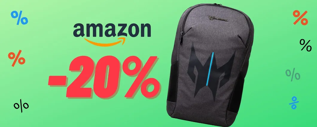 Zaino gaming Predator, da oggi in GRANDE SCONTO su Amazon!