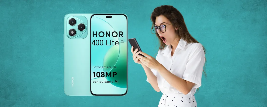 Lo smartphone da comprare per non spendere è HONOR 400 Lite (-50€)