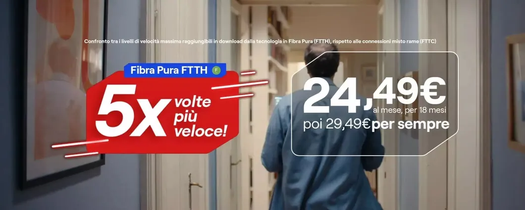 Virgin FTTH: PROMO Fibra a meno di 25 euro al mese