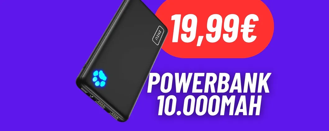 Questa powerbank da 10.000mAh è REGALATA con questo MEGA SCONTO (-41%)