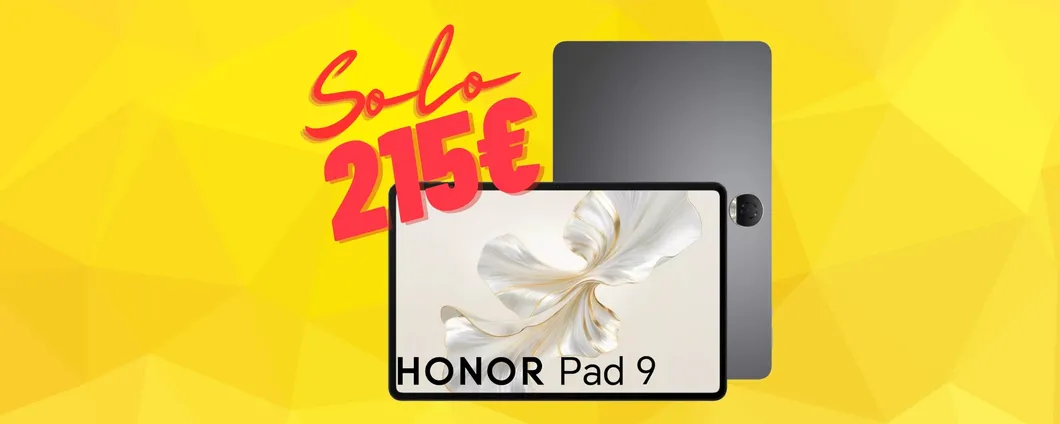 HONOR Pad 9 (8/256GB) con display da 12,1 pollici tuo a un prezzaccio
