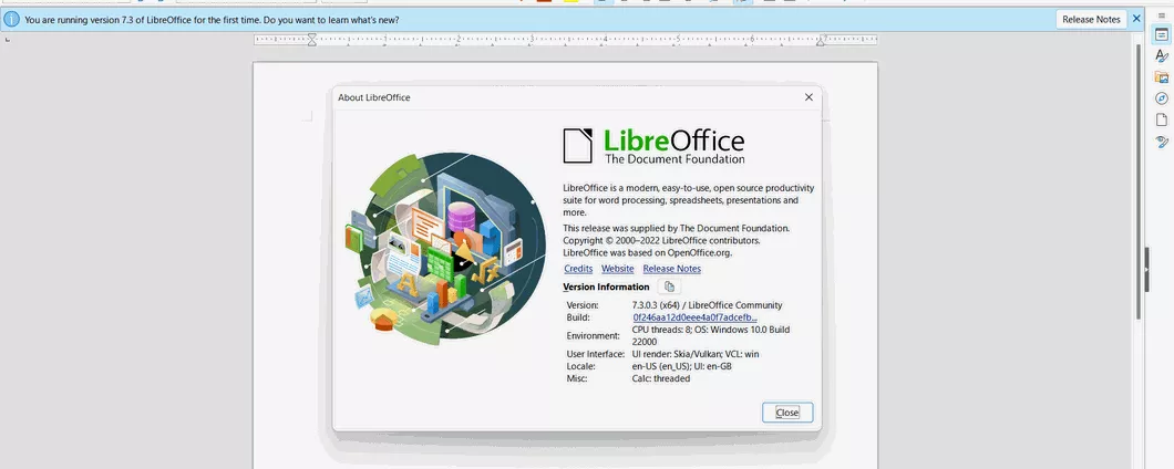 LibreOffice 7.4.1: migliorato il supporto al formato Office