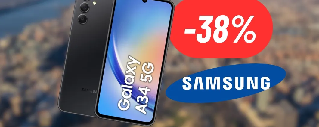 DISINTEGRATO IL PREZZO del Samsung Galaxy A34: SCONTO SHOCK
