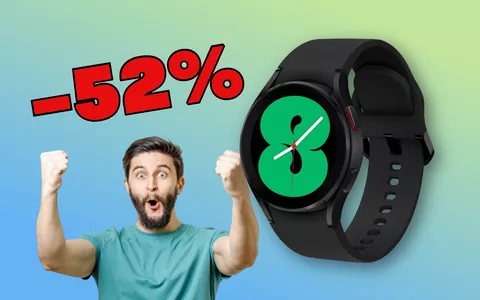 FOLLIA Amazon: -52% sul Samsung Galaxy Watch4 da 40mm