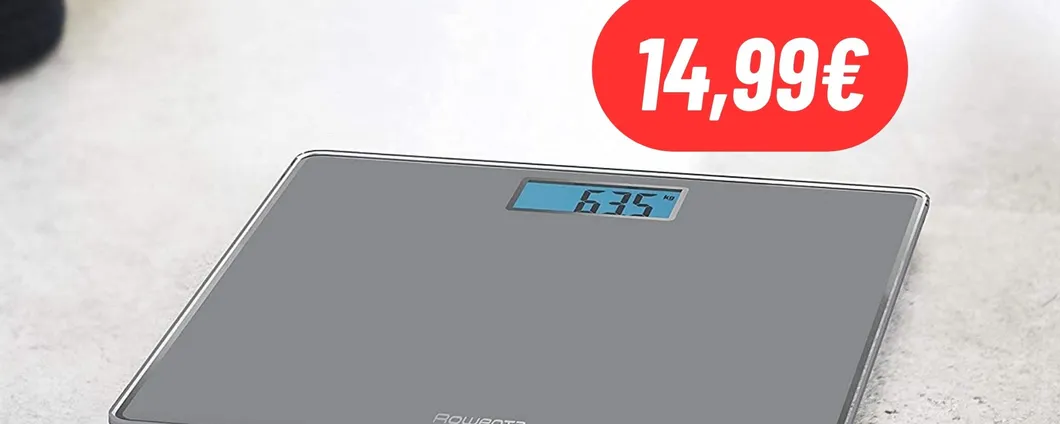 Tieni traccia del tuo stato di forma con la Bilancia Rowenta con display: PREZZO REGALATO