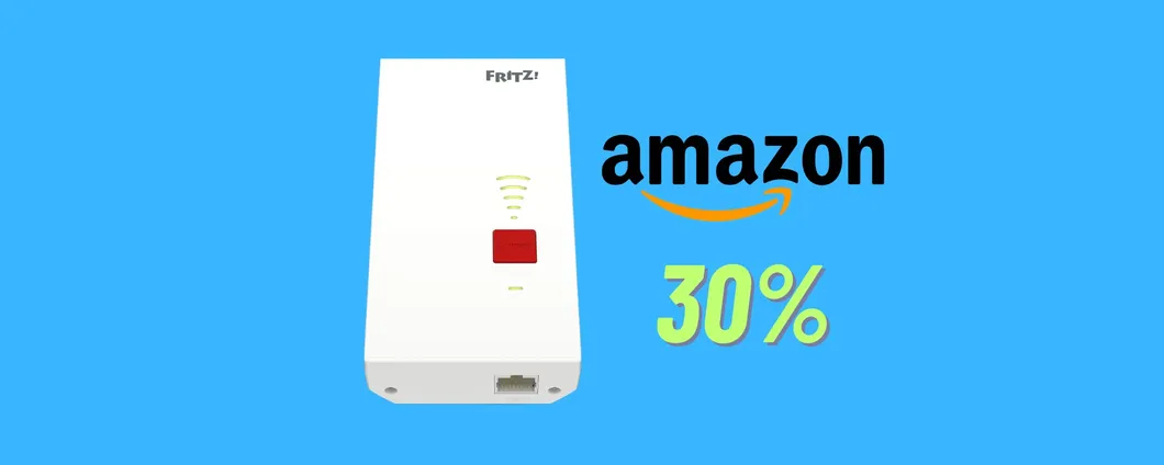 Wi-Fi in tutte le stanze con il ripetitore FRITZ! in OFFERTA su Amazon