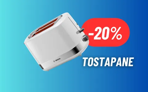 Pane tostato e perfettamente dorato: Tostapane Bosch è in SUPER PROMO