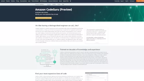 Amazon CodeGuru per la revisione automatica del codice