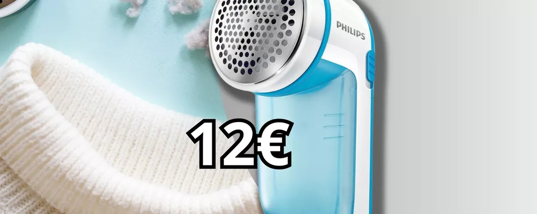 PREZZO REGALO: Levapelucchi Philips a soli 12€ per ridare vita ai tuoi maglioni!