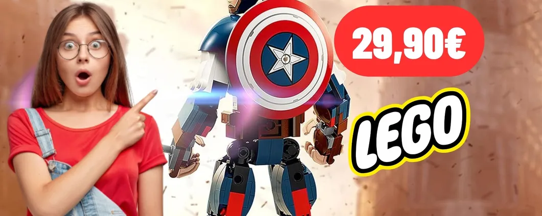 Capitan America i versione LEGO a 29,90€: SCONTO PAZZESCO