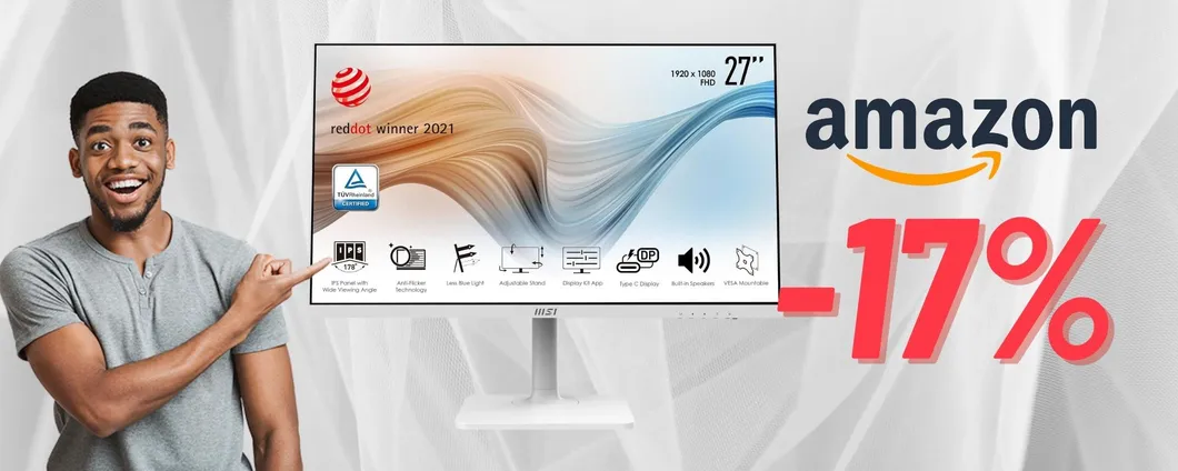 Monitor MSI Modern MD271PW in SUPER SCONTO per il Black Friday!