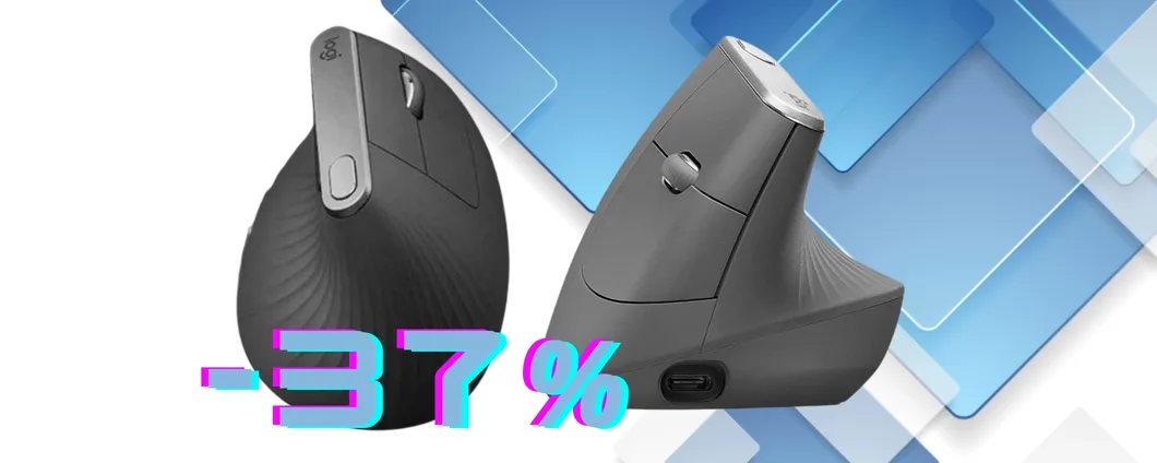 Logitech MX Vertical: mouse wireless super ergonomico multi-dispositivo