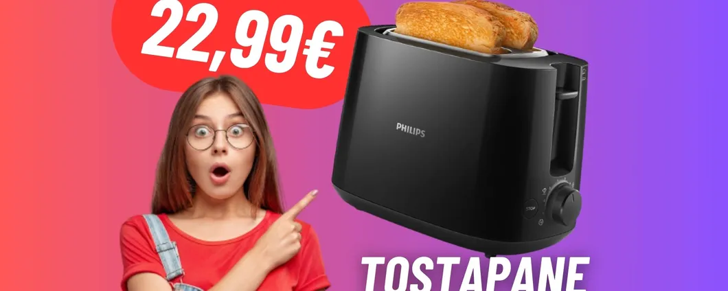 Doratura e croccantezza assicurate con il tostapane Philips IN PROMO per il Black Friday di Amazon