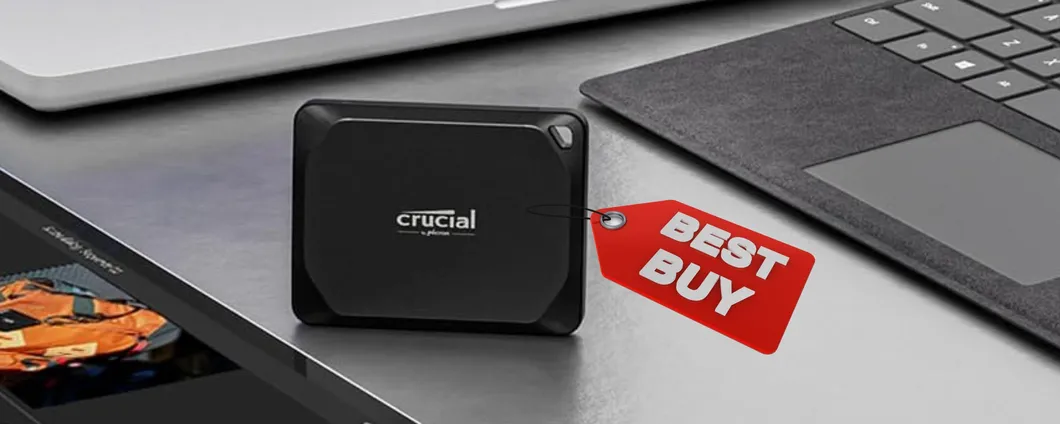 Crucial X10 Pro: SSD portatile da 1TB con velocità supersonica di 2100MB/s