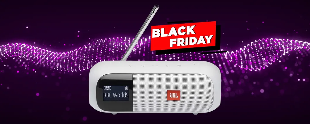 JBL Tuner 2: speaker wireless con radio digitale impermeabile (-26%)