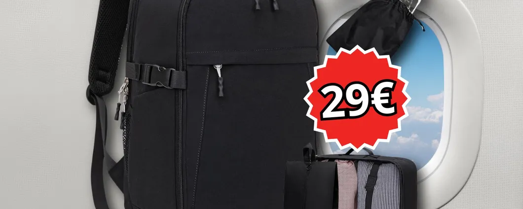 Viaggia senza pensieri: ZAINO per voli lowcost a soli 29€ dalle dimensioni PERFETTE!