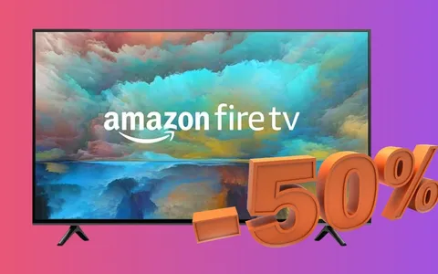 Amazon Fire TV Serie 4 4K UHD da 50 pollici a METÀ PREZZO