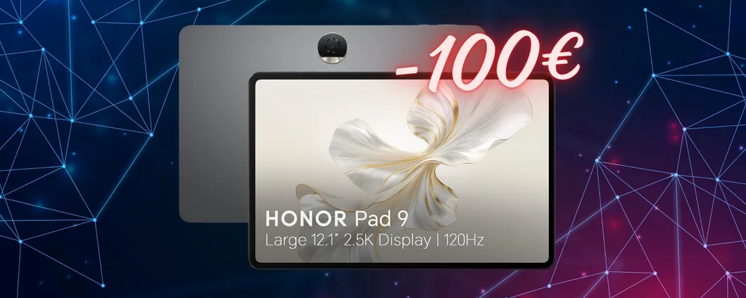 HONOR Pad 9 (8/256GB) da 12,1 pollici con Android 13 a 100€ in meno