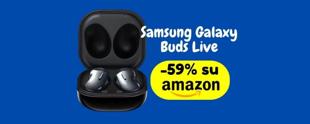 Samsung Galaxy Buds Live: OGGI a PREZZO OUTLET (-59% di sconto su Amazon)