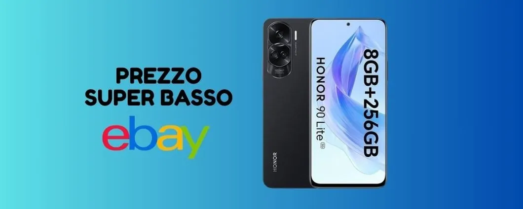SUPER PROMO EBAY: Honor 90 Lite a soli 193 euro!