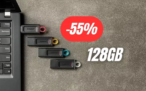 PenDrive Kingston da 128GB al 55% di sconto su Amazon: PREZZO REGALATO