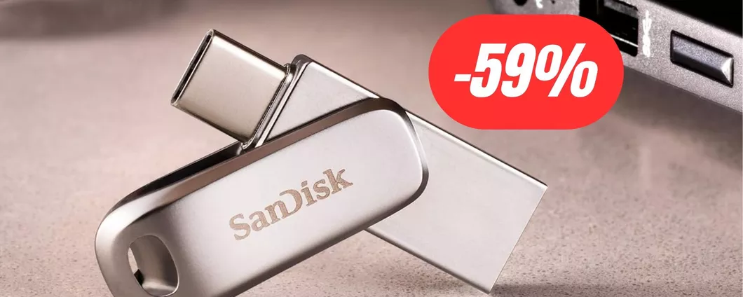 Pennetta USB da 64GB al 59% di sconto: OFFERTA INCREDIBILE