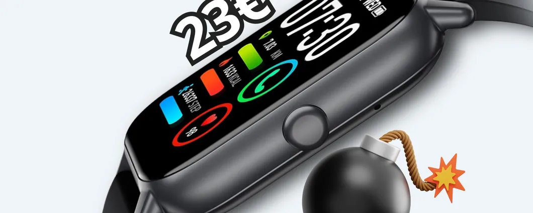 Parti equipaggiato: SOLO 23€ per lo Smartwatch Unisex per sport anche in vacanza!