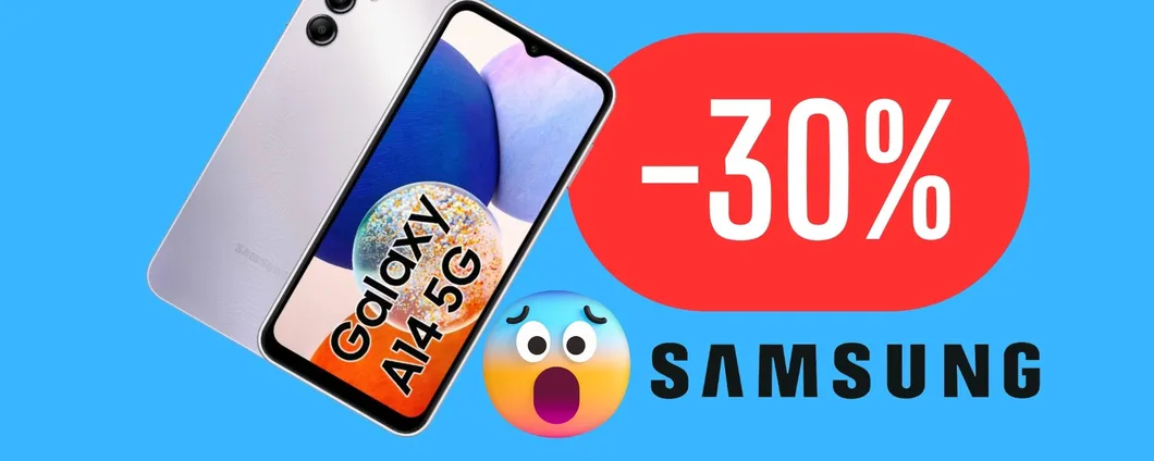Con questo 30% DI SCONTO il Samsung Galaxy A14 diventa un VERO BEST BUY
