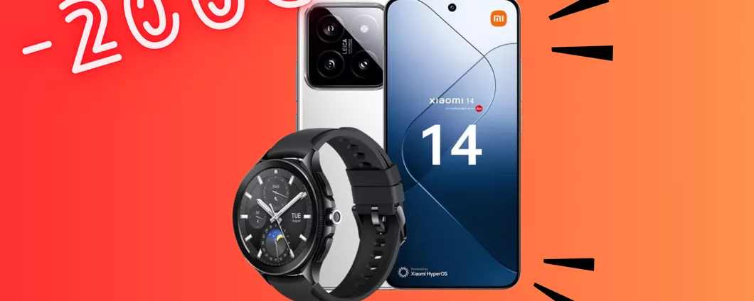 Xiaomi Smartphone 14 + Watch 2 Pro: RISPARMIA 200 EURO sull'accoppiata TOP