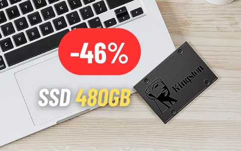 480GB  a spasso con l'SSD Kingston in SUPER SCONTO del 46%