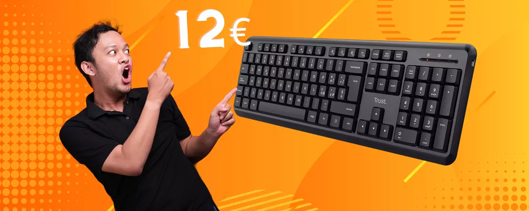 Vuoi una tastiera wireless super economica? Questa è tua a 12€