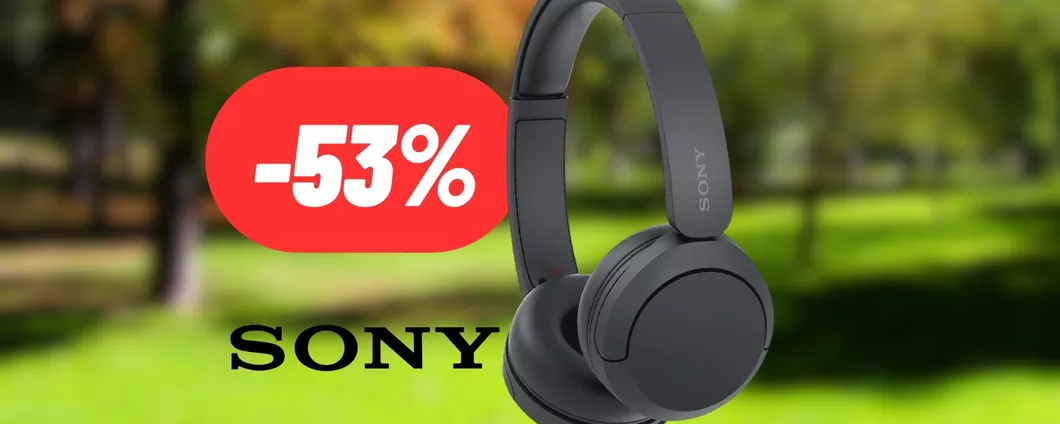 Tutta la qualità di Sony in queste straordinarie cuffie bluetooth al 53% di sconto