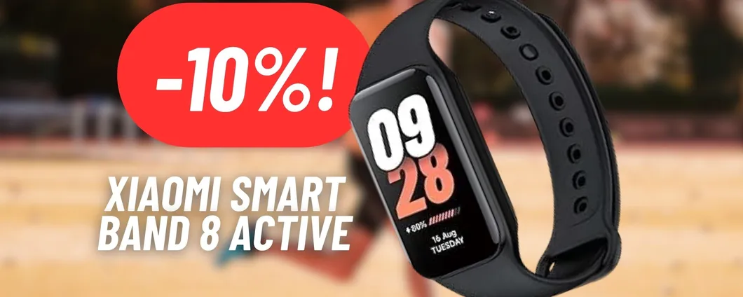 Monitoraggio salute e funzioni social al TOP con lo Xiaomi Smart Band 8 Active IN OFFERTA