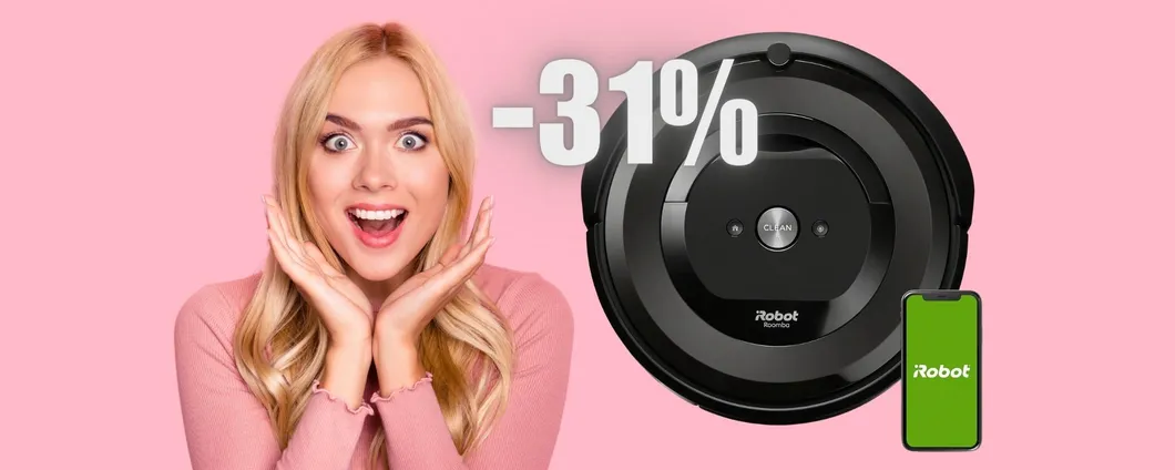 iRobot Roomba e6192: pavimenti puliti senza alzare un dito (-31%)