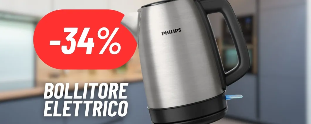 Affronta il freddo con Té e Tisane sempre pronte: BOLLITORE ELETTRICO PHILIPS in PROMOZIONE