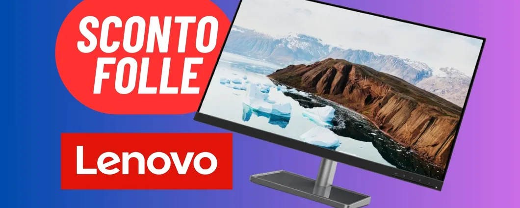 27 pollici, 1920x1080 e 75Hz: il MONITOR LENOVO DEFINITIVO è in Offerta