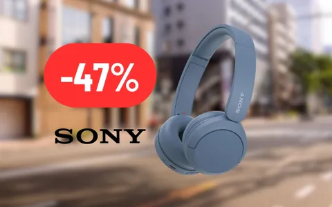 Cuffie Sony dalla enorme batteria e dal suono pulitissimo al 47% DI SCONTO