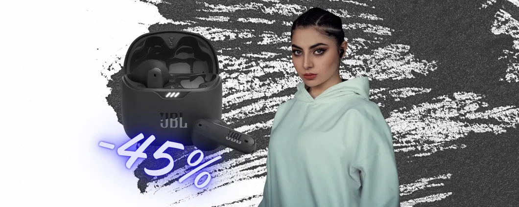 JBL Tune Flex TWS: auricolari true wireless dal suono meraviglioso (45%)