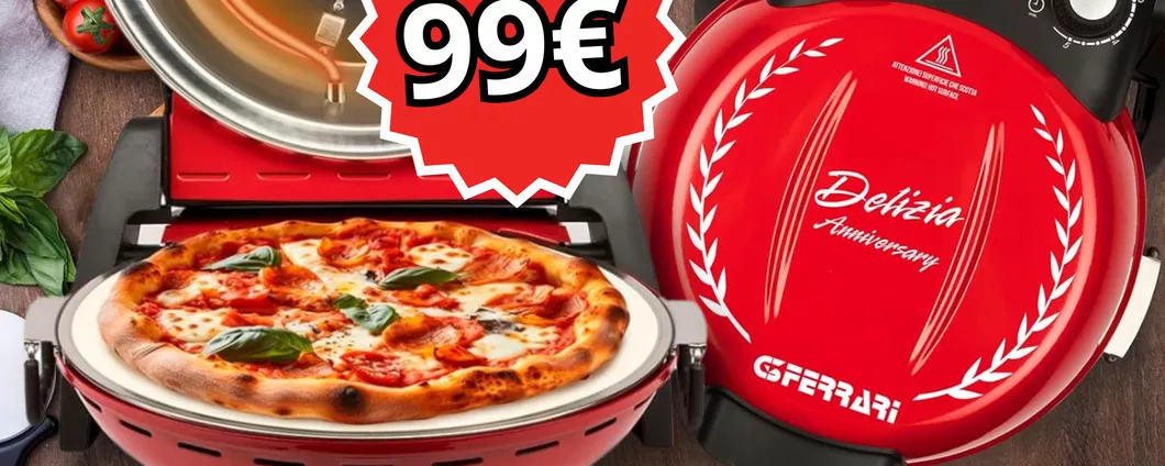 PIZZA INCREDIBILE in soli 3 minuti con Forno Pizza Ferrari a prezzo TOP!