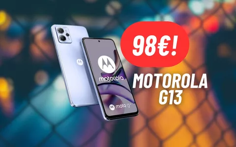 SCONTO SHOCK sul Motorola G13: smartphone a 98€ (-48%)