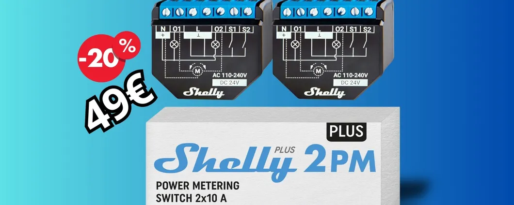 Shelly Plus interruttore smart: UN SOLO TOCCO per controllare tutta casa