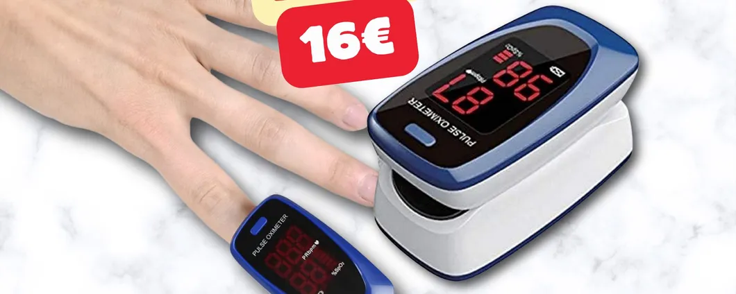 Saturimetro GIMA a soli 16€: approfitta del 54% di sconto per la tua salute!