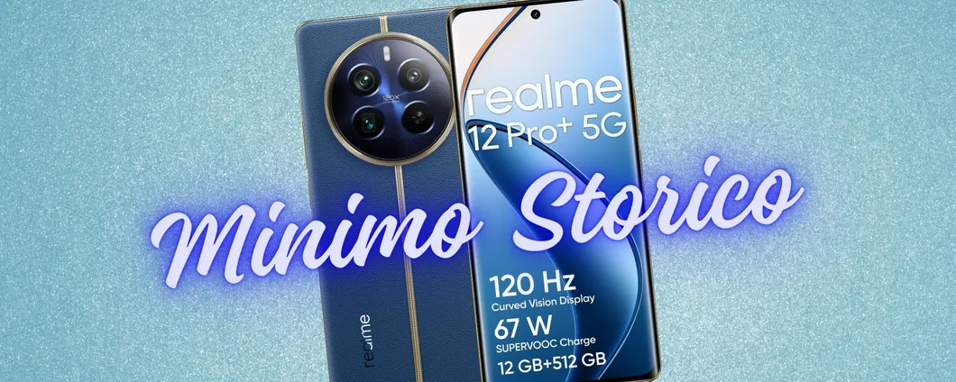 Realme 12 Pro+ 5G con fotocamera Sony IMX890 e Snapdragon 7s al 33%