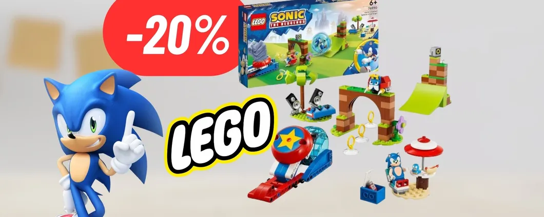 A tutta velocità con il SET LEGO di Sonic: 20% di sconto golosissimo