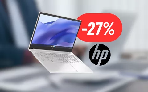 Il Chromebook DEFINITIVO è HP: il 15a è al 27% DI SCONTO