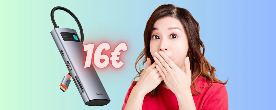 Docking Station 7 in 1 in SUPER OFFERTA a 16€ su Amazon