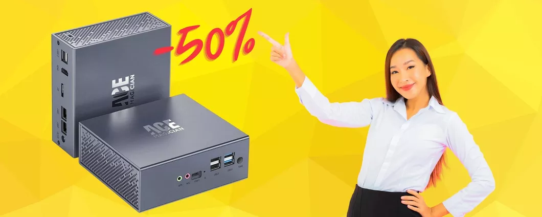 FOLLIA Amazon: spunta il COUPON e fai tuo questo mini PC al 50%