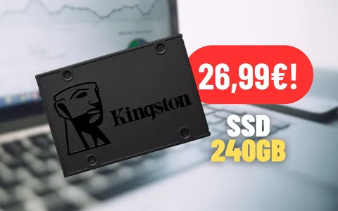 SSD KINGSTON da 240GB scontato del 10%: PROMO ATTIVA su eBay