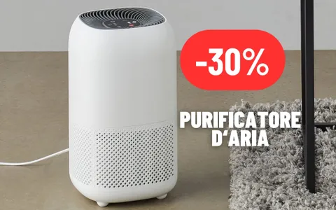 Aria salubre e ambienti più sani con il Purificatore d'aria al 30% DI SCONTO