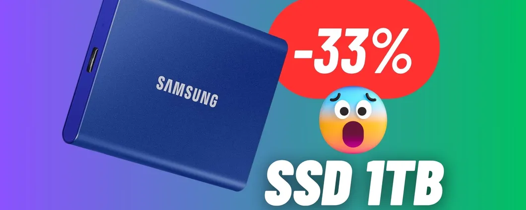 L'SSD DEFINITIVO è portatile: PRODOTTO SAMSUNG in MAXI SCONTO